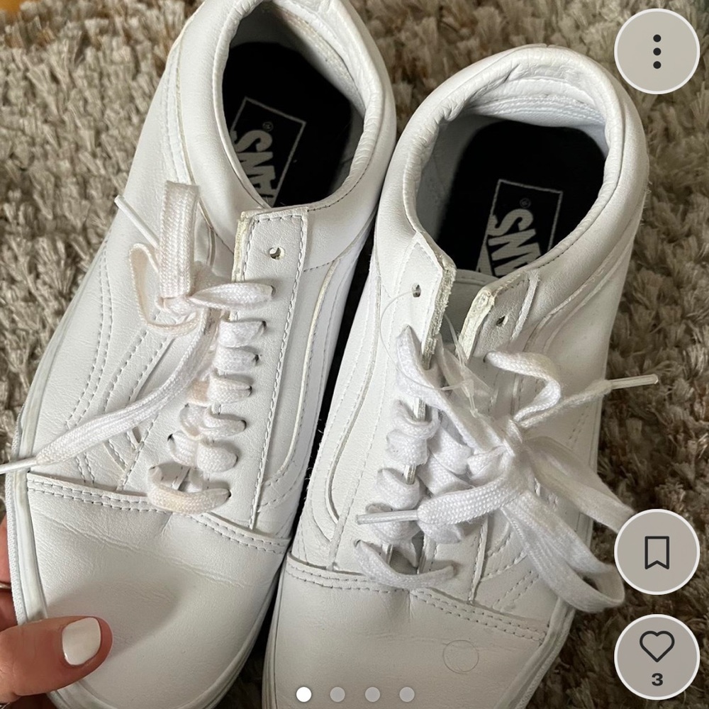 White low sk8 vans